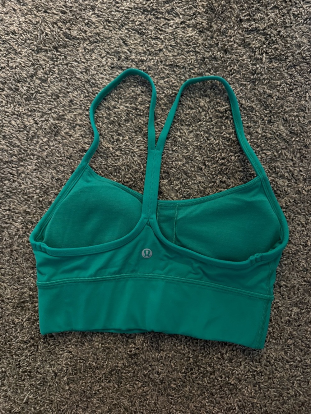 lululemon athletica Teal Strappy Longline Sports Bra